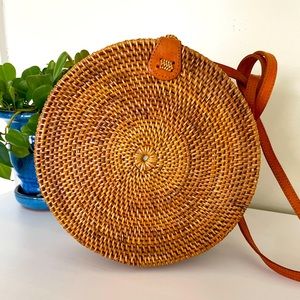 Ameri Rattan Crossbody Bag